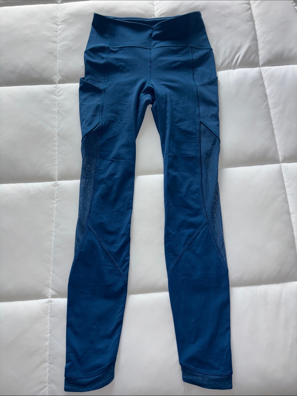 lululemon athletica Deep Teal Zip Pocket Leggings